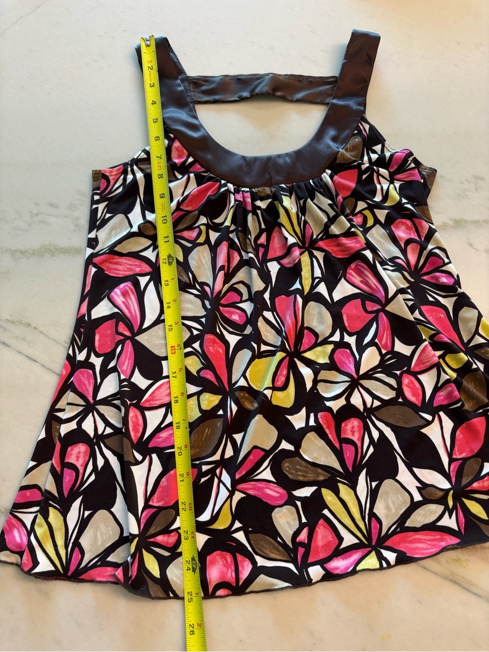 Y2K BCX Floral Babydoll Tank Top Whimsical Indie Retro Size M USA - Picture 6 of 6